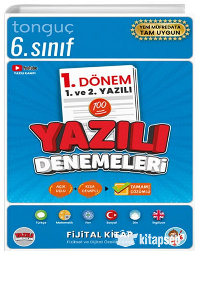 6- Sınıf Yazılı Denemeleri 1- Dönem ve 2- Yazılı Tonguç Akademi